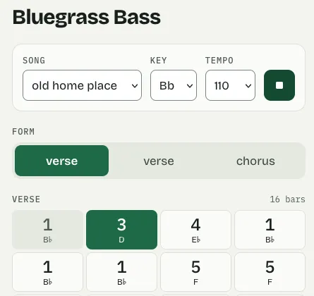 bluegrass bass screenshot